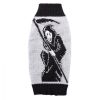 Pet Dog Halloween Costume Pumpkin Skull Death Pattern Knit Sweater
