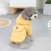 Dog warm clothing; Teddy plush corduroy pull loop two leg