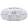 Dog Bed Soft Warm Fleece Puppy Nest; Cozy Cushion