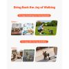 Dog Wheelchair for Back Legs, Adjustable with 2 Shock-Absorbing Wheels