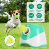 Automatic Dog Ball Launcher Interactive Fetch Machine Included 6 Tennis Balls With 3 Adjustable Launch Distances