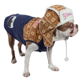 Touchdog Snowadayz Pom-Pom Pet Hooded Sweater (size: X-Large - (JKTD8YBLXL))