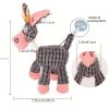 Dog Chew Plush Toy; Durable Squeaky