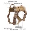 Tactical Training Dog Harness and Leash Set K9 Padded Quick Release