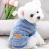 Warm Winter Plush Dog Sweater Vest; For Small & Medium Dogs