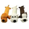 Dog plush chew toy; cleans teeth and makes sounds